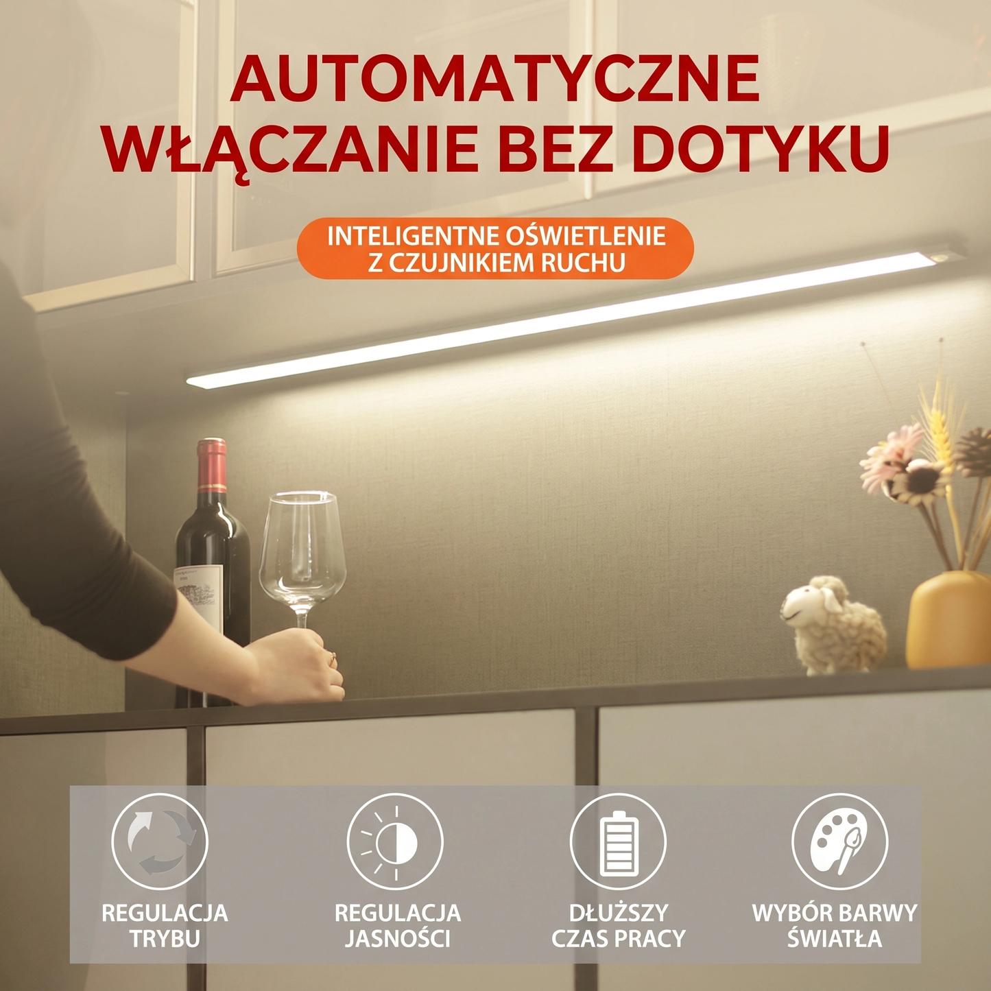 Lumek - Bezprzewodowy LED z Czujnikiem Ruchu