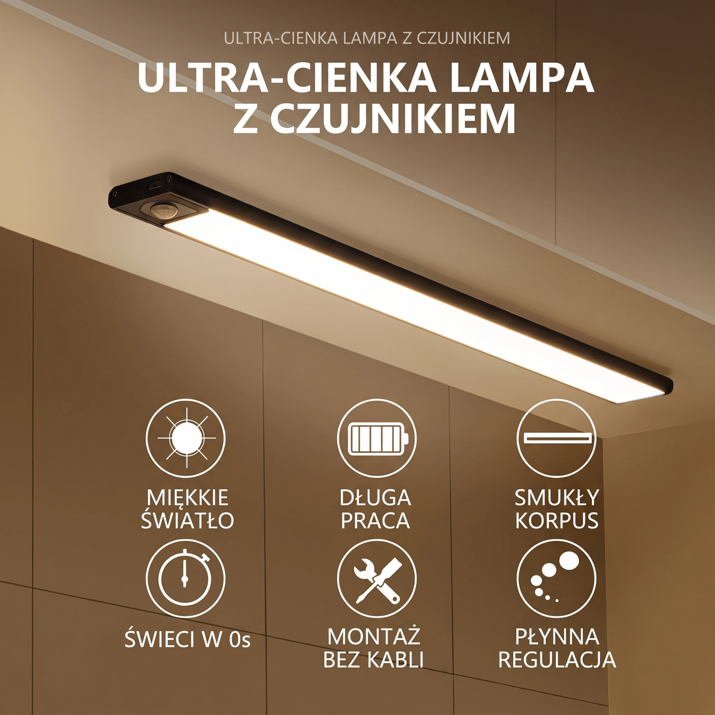 Lumek - Bezprzewodowy LED z Czujnikiem Ruchu